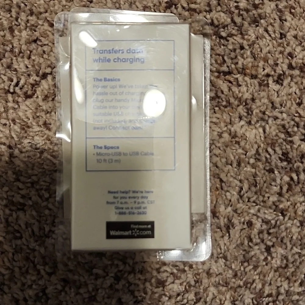 10 foot micro USB to USB cable